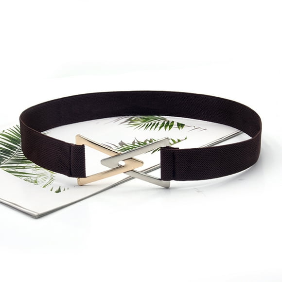 Clearance!Fashion Lady Wide Belts Women Wide Elastic Belt Buckle Waist Dress Stretch