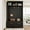 Black-5, variant on 59" Hall Tree with 2 Drawers, 5 Hookers and Open Shelves, Modern Entryway Cabinet Bench and Shoe Storage, 5-in-1 Coat Rack for Hallway, Living Room, Mudroom