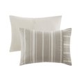 thumbnail image 2 of Kent 3 Piece Striped Herringbone Oversized Comforter Set, 2 of 9