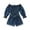 429-Blue, variant on LIIPEE Girls Boys Onesie Ruffled Long Sleeve Off-Shoulder Pleated Denim Romper With Pockets Toddler Leisure Daily One-Pieces,Blue,2-3 Years