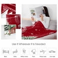 thumbnail image 4 of Christmas Dwarf Throw Flannel Blanket 40x60In Winter Christmas Trees Snowflakes Red Super Soft Cozy Bed Blanket, Lightweight Plush Fuzzy Bed Throw for Bedroom Sofa Couch Living Room, 4 of 4