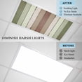 thumbnail image 4 of Sage Green Fluorescent Light Covers, Farmhouse Wood Grain Vintage Brown Striped Magnetic Light Covers for Ceiling Lights, Fluorescent Ceiling Shade Filters for Classroom Bedroom Office 4x2Ft x 4PCS, 4 of 8