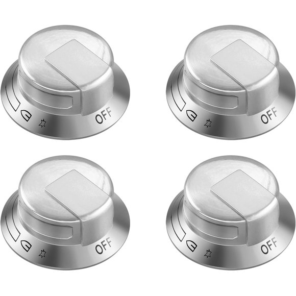 Update 318569904 Stove Knob Replacement for Frigidaire Electrolux Gas Stove Parts 3514026 Cooktop Knobs EW30GC55GS1 EW30GC60P Electrolux Gas Range Knobs Stove Top Burner Knobs 4 Pcs