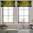 thumbnail image 3 of LALILO Kitchen Curtain Valance Beautiful Park Autumn Rod Pocket Window Curtain 52"x 18" Set of 2, 3 of 7