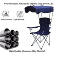 thumbnail image 6 of VTOY 2-Pack Camping Chair with Canopy Portable Beach Chairs with Shade for Outdoors Canopy Camping Chairs for Adult(Navy Blue,2 Pack), 6 of 8