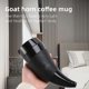 thumbnail image 4 of Goat Horns Coffee Mug 230ML Stainless Steel Vacuum Cup Thermos Flask Tea Cups Travel Couple Water Bo, 4 of 5
