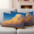 thumbnail image 3 of Nature Sky Outdoor Waterproof Throw Pillow Covers 20x12 Set of 2, Farmhouse Pastoral Mountain Trees Scenery Decorative Pillowcases Cushion Pillowcase for Couch Sofa Patio Outside Pillow Protector, 3 of 9