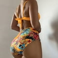 thumbnail image 2 of Aayomet Women Print Bikinis Swimsuit Push Up Bikini Set Two Pieces Beach Bathing Suit Swimwear,Yellow S, 2 of 5