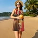 thumbnail image 3 of Fotbe White And Red Daisy Cow Vestido de Verano sin Mangas para Mujer – Vestido Midi Línea A, Estilo Camiseta Floral, Vestido Playero Casual y Fluido, 3 of 7
