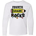 thumbnail image 3 of Inktastic 4th Grade Rocks with Pencil and Stars Long Sleeve Youth T-Shirt, 3 of 5