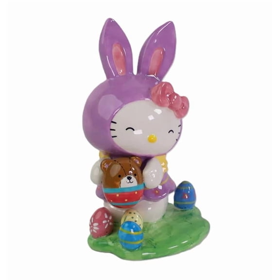 Blue Sky Clayworks Hello Kitty and Bunny Figurine, Home & Kitchen Accessories, Ceramic, 24383