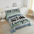 thumbnail image 3 of Truck Camper Accessories Comforter Set,Camper Bedding Sets Youth Teens,Happy Camping Duvet Bedding Comforters RV Inside Decor,Birthday Gifts Camper Lovers,Full Size, 3 of 4