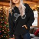 thumbnail image 1 of Cowsor Cute Hoodie for Teen Girls Trendy Bow Print Preppy Hooded Sweatshirts Kids Pullover Long Sleeve School Outfits, 1 of 7