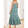 thumbnail image 4 of Vestido maxi de verano boho sin mangas verde talla mediana Dokotoo, 4 of 5