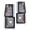 Smoke Lens Chrome Housing Amber Reflector, variant on PIT66 Corner Signal Side Marker Light Lamps Clear Lens Chrome Housing Clear Reflector Fit for 1994-1999 Chevy C/K 1500/2500/3500 Pickup,Fit for 1994-1999 C/K 1500 2500 Suburban Blazer