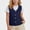 Navy, variant on Zefriona Kids V-Neck Vest (3 - 12) Unisex Lightweight Casual Summer Outerwear Red 3T