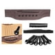 thumbnail image 5 of 2x De Reparación De Guitarra Acústica Puente De Guitarra Con 6 Pines Clavijas Tuerca Sillín 2 piezas Yuyangstore Puente de guitarras, 5 of 8