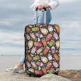 thumbnail image 4 of Wukai Milk Tea Elastic Luggage Cover: Personalized Protection for Your Suitcase - Fits 19~29-inch, Washable & Durable Travel Companion-Small, 4 of 8
