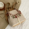 thumbnail image 3 of EIMELI Women Beach Bag Large Capacity Woven Straw Backpack Seaside Vacation (Style 3), 3 of 10