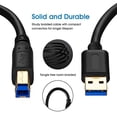 thumbnail image 5 of USB 3.0 Cable A Male to B Male 5Ft,Superspeed USB 3.0 A-B/A Male to B Male Cable - for Scanner, Printers, Desktop External Hard Drivers and More(5Ft/1.5M), 5 of 7