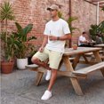 thumbnail image 3 of Boyscolos Athletic Shorts for Men Quick Dry Drawstring Breathable Biker Short Workout Summer Gym Pants with Zipper Pockets Khaki L, 3 of 7