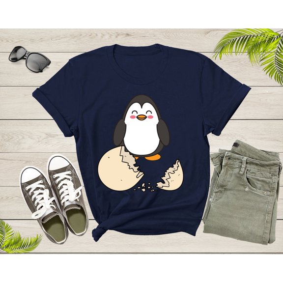 Cute Funny Penguin Hatched Egg Cutie Animal Adorable Sweet T-Shirt Penguin Lover Gift T Shirt for Men Women Kids Boys Girls Graphic Tshirt
