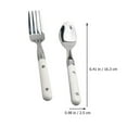 thumbnail image 2 of HLONK 2Pcs Kids Fork with Spoon Stainless Steel Kid Tableware Kid Flatware for Daily Use, 2 of 6