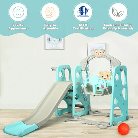 Toboggan Aire De Jeux Pour Enfants Aire De Jeux 3 En 1 Avec Toboggan Balancoire Avec Echelle Exterieur Et A L Interieur Jardin Pour Enfants 1 A 6 Ans Walmart Canada Toboggan Aire De Jeux Pour Enfants Aire De Jeux 3 En 1 Avec Toboggan Balancoire Avec Echelle Exterieur Et A L Interieur Jardin Pour Enfants 1 A 6 Ans Walmart Canada
