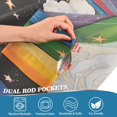 thumbnail image 5 of Yayeee Kitchen Curtains Tier Set of 2 Light Filtering 57"x36" Over Sink Window Panels, Bright Skeleton, 5 of 7