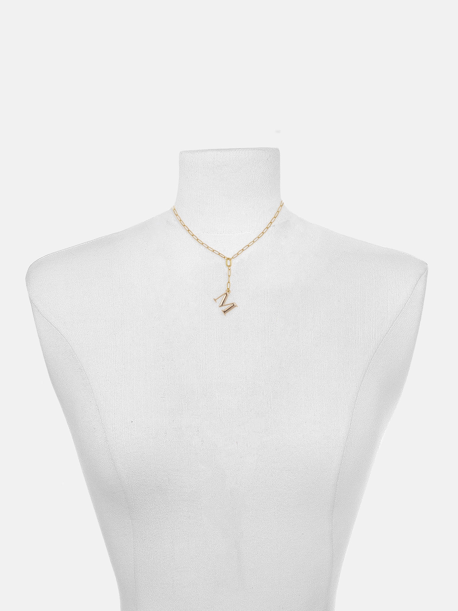 Time and Tru Women's Goldtone Initial Necklace, M