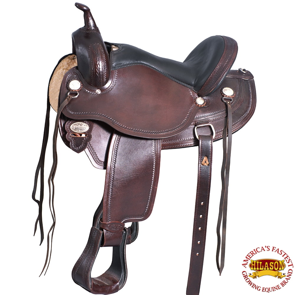 Flex Tree Western Horse Saddle American Leather Endurance Trail Hilason