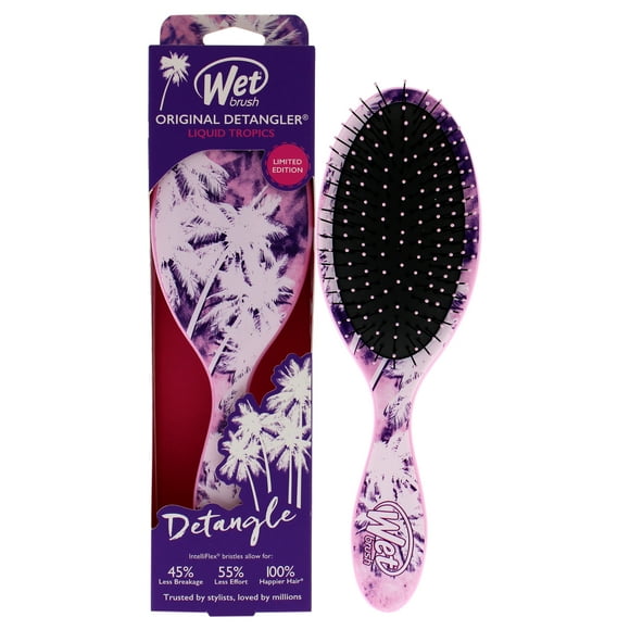 Original Detangler Liquid Tropics Brush - Palm Trees by Wet Brush for Unisex - 1 Pc Hair Brush