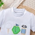 thumbnail image 4 of mgoYE Back to School Toddler Baby Boy Outfit 12 18 24 Months 2T 3T 4T Embroidery T Shirt and Shorts Set First Day of Preschool Kindergarten Clothes(White,6-12 Months), 4 of 9