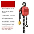 thumbnail image 2 of Portable Manual Lifting,Electric Chain Hoist 1 Ton Electric Reverse Chain Hoist Household Hoist Efficient And Labor-Saving ,Outstanding Load Capacity, 2 of 4