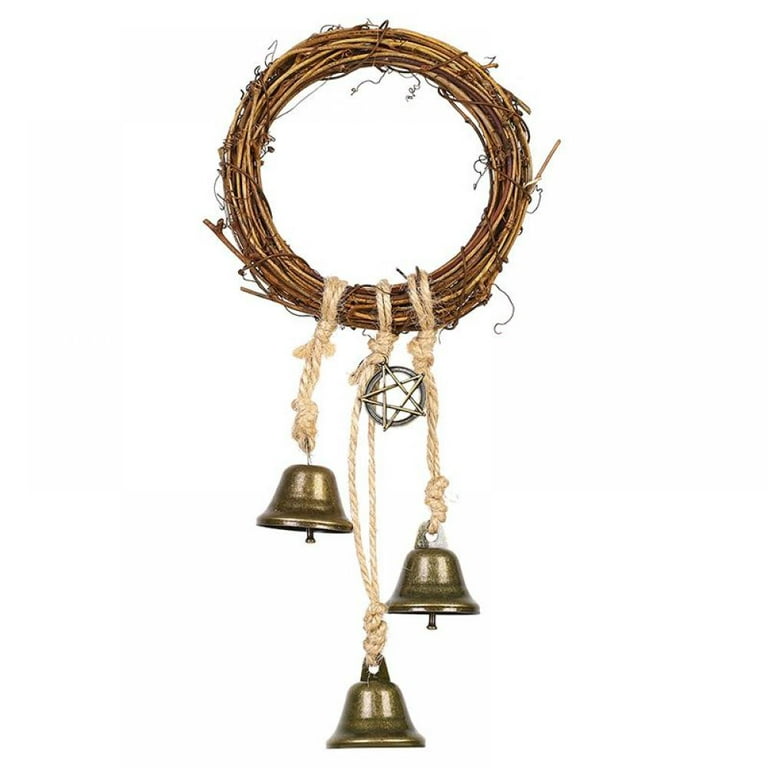 2 Pieces Witch Bells Protection for Door Knob Hanger Wiccan Wind Chimes  Witchy