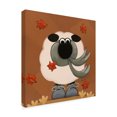 thumbnail image 2 of Trademark Fine Art 'A Sheep in Fall Clothing' Canvas Art by Annie Lane, 2 of 3