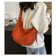 thumbnail image 5 of Bolso grande de nylon para mujer | Bolso cruzado Slouchy Halfmoon, 38x33cm, ligero y duradero, múltiples bolsillos con cremallera, correa ajustable, bolsa de viaje para el día a día, negro, 5 of 7