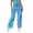 Blue, variant on Leather Leggings Women Women's Metallic Shiny Trousers Elastic Waistband Loose Casual Long Trousers Jogging Bottoms Plain Wet Look Leather Pants for Women (White,M)