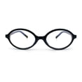 thumbnail image 5 of Womens Classy Round Oval Plastic Blue Light Filtering Computer Glasses Black, 5 of 8
