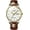 gold white brown, variant on Men Analog Fashion Business Automatic Self-Winding Mechanical Stainless Steel/Leather Band Wrist Watch Date Luminous