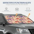 thumbnail image 4 of Haiem Cute Lamas Car Windshield Sun Shade (2 Pieces) Foldable Windshield Sun Shade Car Accessories for Truck SUV Pickup-Medium, 4 of 7