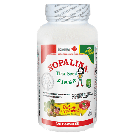 Nopalina Flax Seed Fiber Dietary Supplement, 120 count