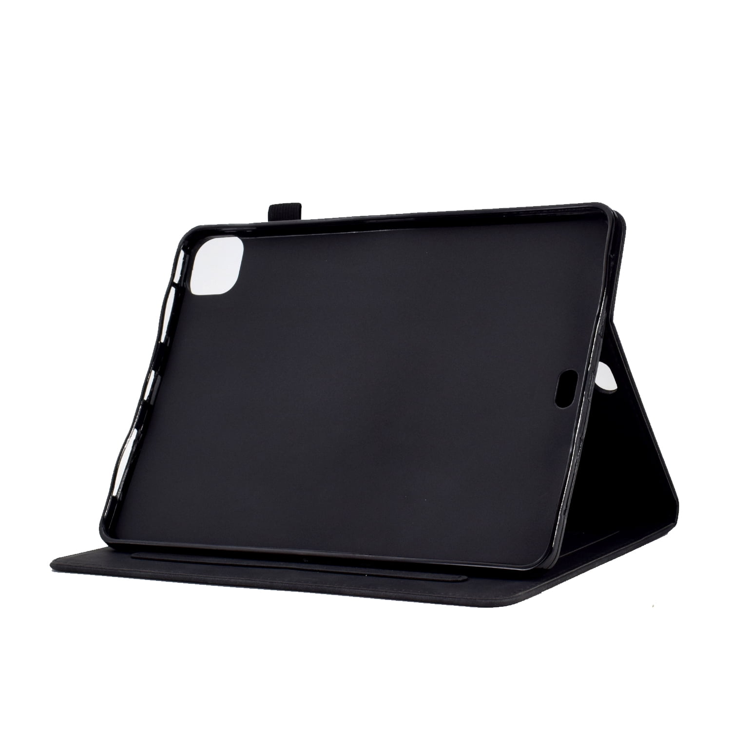 Allytechgroup iPad Pro 11 2024 M4 Case Cover, Eiffel Tower Butterfly Embossed Stylish Bumper Auto Sleep Wake Protective Kickstand Slim Fit Pencil Holder Case for Apple iPad 11 Inch Pro 2024, Black