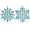 36pcs Babyblue-4 Inch, variant on 36 Pack  Glitter Snowflake Ornaments, Plastic Christmas Glitter Snowflake Winter Wonderland Christmas Tree Decorations, 4 Inch