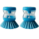 thumbnail image 1 of Cepillo para platos con dispensador de jabón para fregar platos, ollas y sartenes para limpiar el fregadero de la cocina, 1 of 5