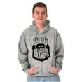 thumbnail image 4 of Baddie Bearded Grandpa Cool Funny Men's Big & Tall Graphic Hoodie Brisco Brands 5X, 4 of 5