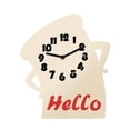 thumbnail image 1 of Reloj mesa sencillo, creativo, con base estable y silencioso, acrílico, ideal para la cocina, el dormitorio, el escritorio, la oficina o la sala Beige, 1 of 8