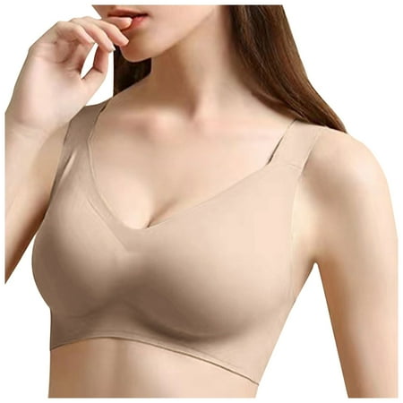 Zshosam Women s Strapless Lift Underwire Bra(Beige XXL)