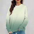 thumbnail image 2 of Vedolay Fall Tops for Women Womens Oversized Crewneck Sweatshirts Pullover Workout Tops Fall Long Sleeve Teen,Green M, 2 of 3