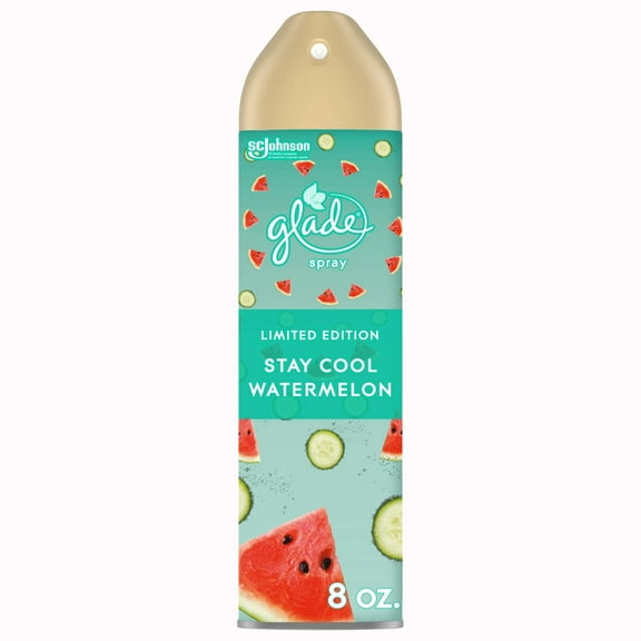 Glade Aerosol Spray, Glade Air Freshener, Stay Cool Watermelon, 8 Oz.
